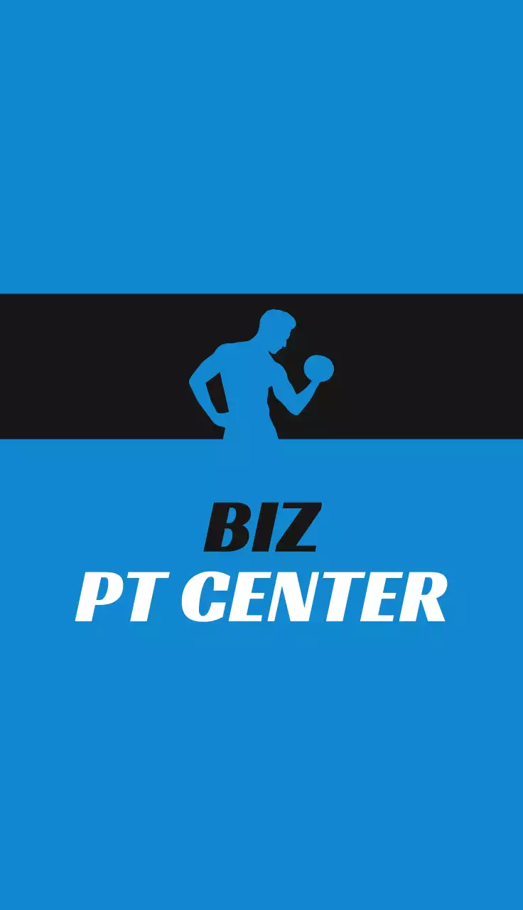 Zwart modern fitness visitekaartje