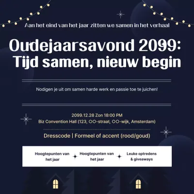Informatie over het Navy Modern eindejaarsevenement