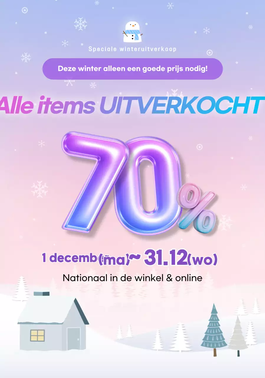 Roze Pop Art Sale Promotie