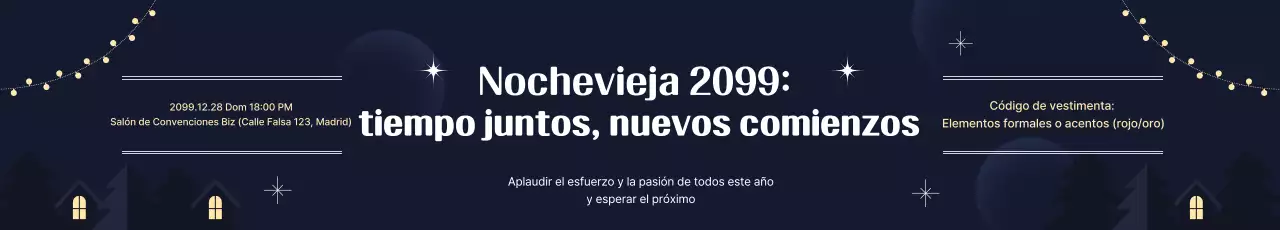 Información del evento de fin de año de Navy Modern