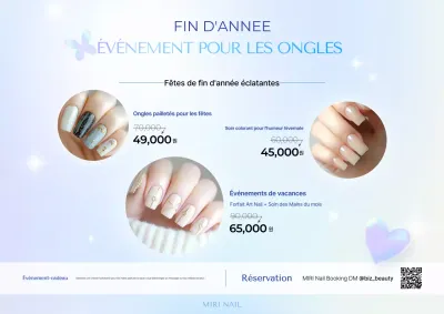 Promotion Nail Art Moderne Bleu Ciel