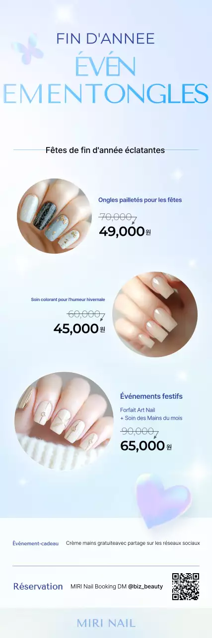 Promotion Nail Art Moderne Bleu Ciel