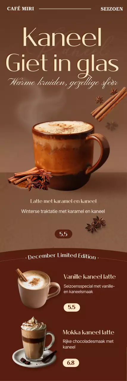 bruine vintage drankadvertentie