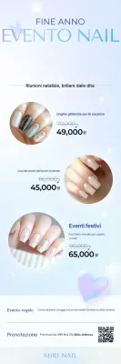 Promozione nail art moderna blu cielo