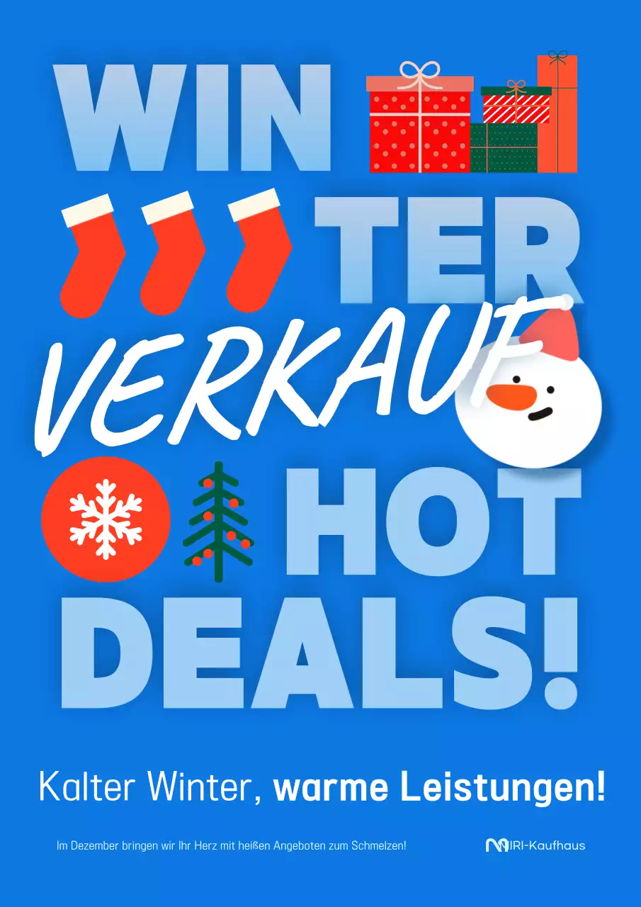 Blue Pop Winter Sale Event