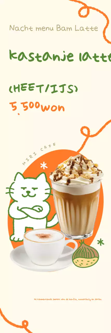 Ivory Baby Cafe Menu Promotie