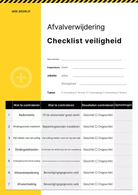 Handleiding Gele Basisveiligheidschecklist