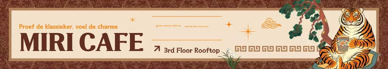 Advertentie voor Brown Traditional Cafe