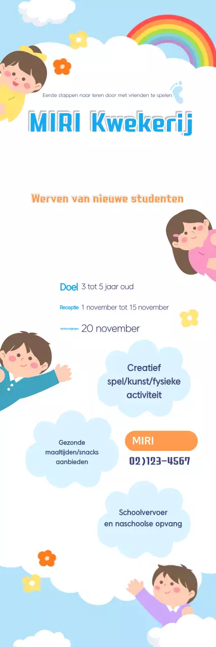 Werving Sky Blue Baby Daycare Center