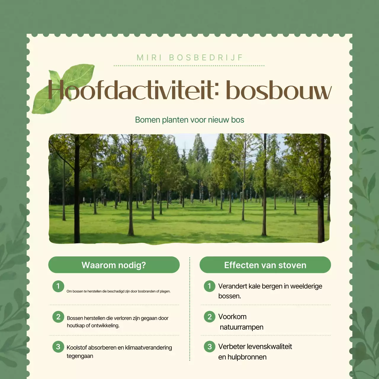 Groene Eenvoudige Bedrijfsintroductie Promotie