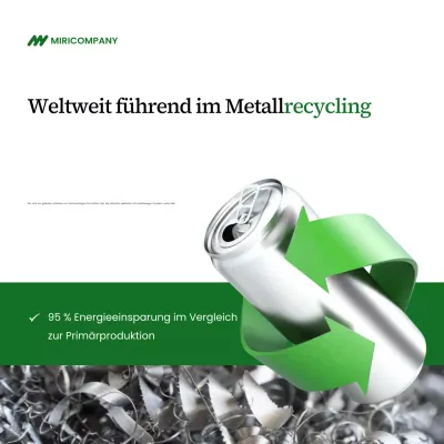 Grüne, moderne Recycling-Werbung