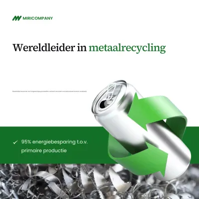 Groene moderne recyclingadvertentie