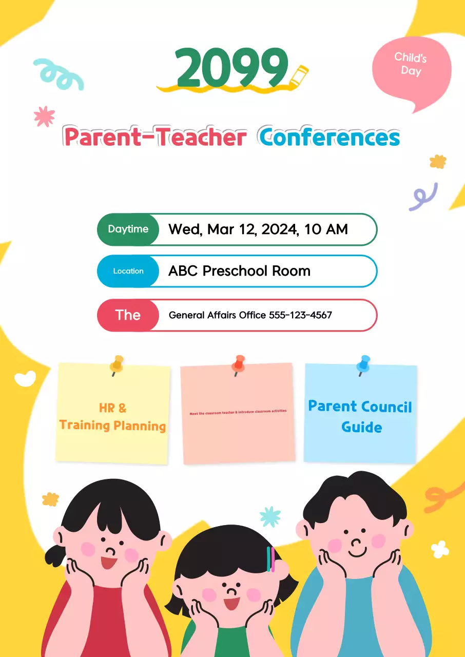 Hướng dẫn họp chung của Hội Phụ huynh học sinh Yellow Baby