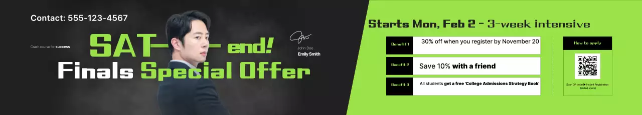 Anúncio de Educação Moderna Verde