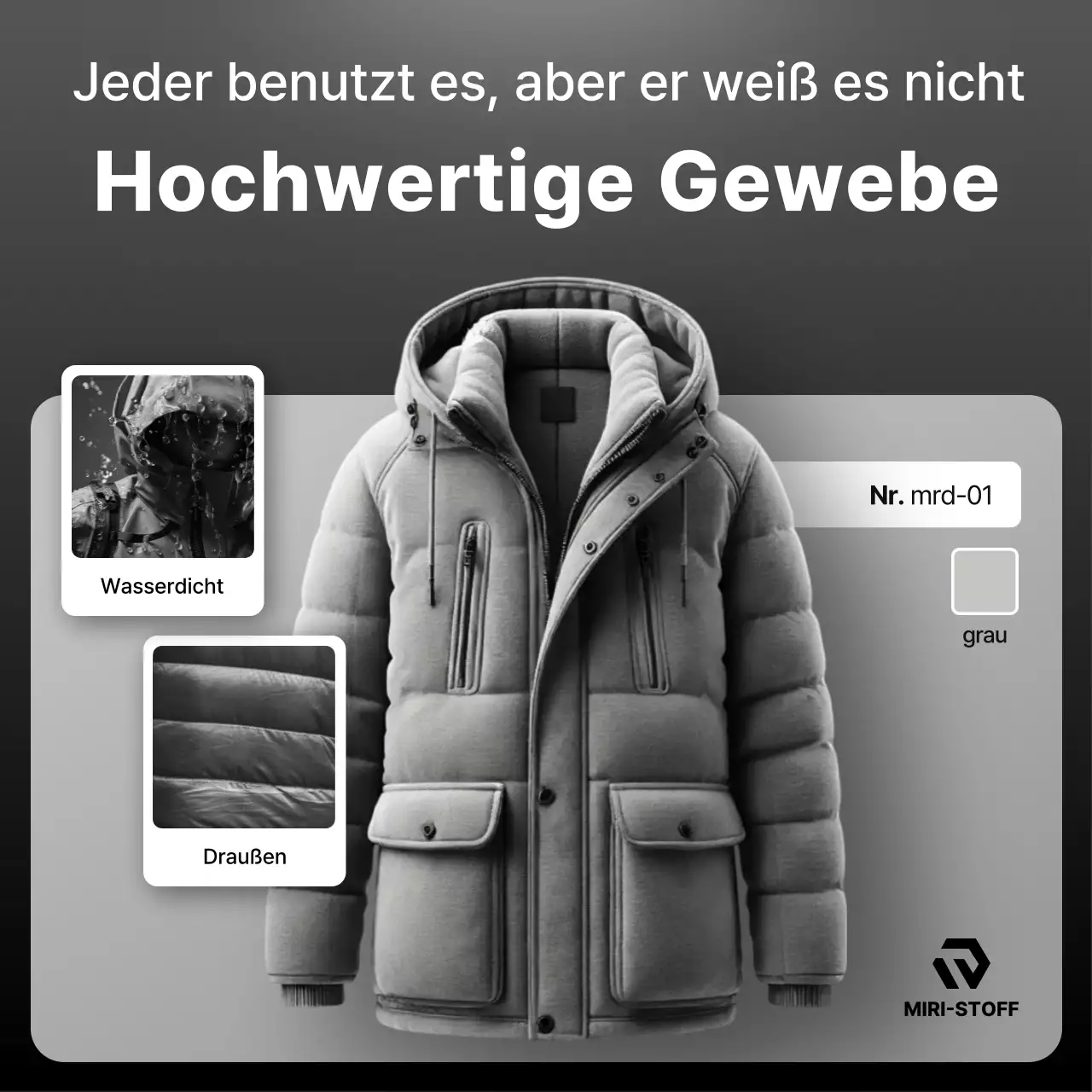 Graue moderne Außenwerbung
