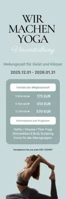 Informationen zur Veranstaltung „Mint Modern Yoga“
