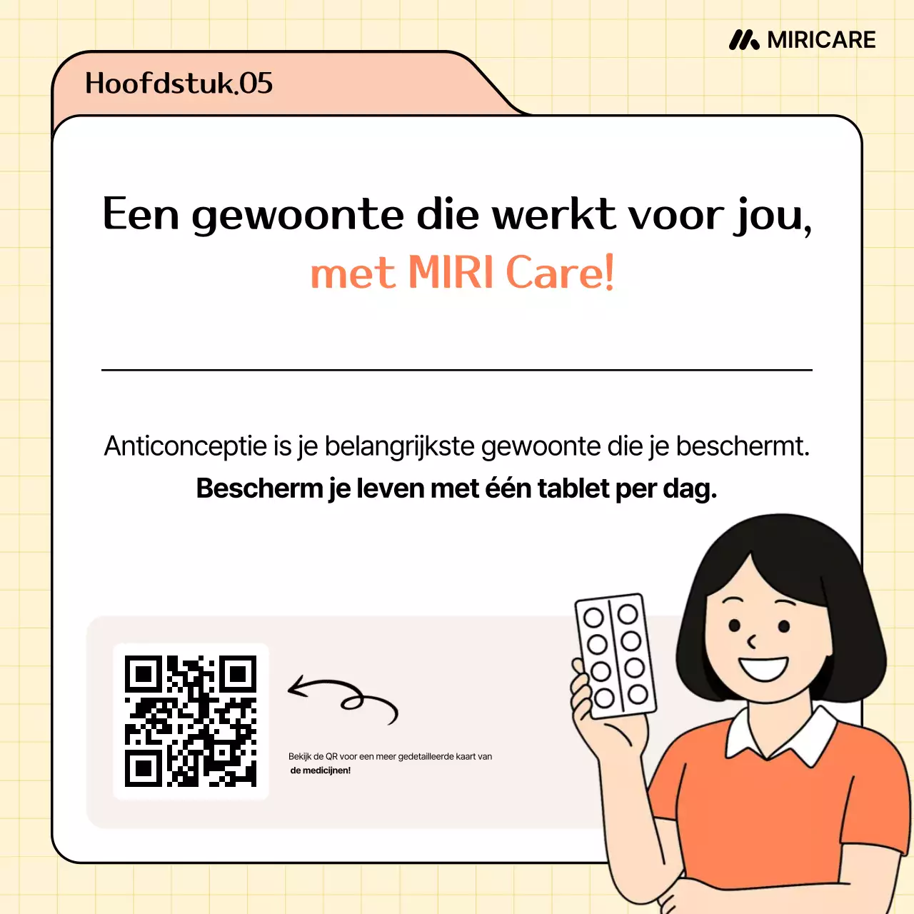 Beige Simple Health Advertentie