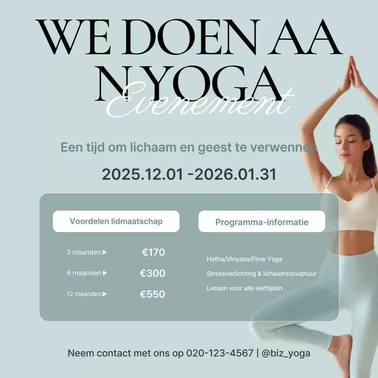 Mint Modern Yoga Advertentie