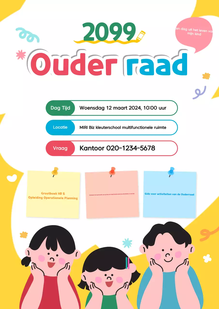 Gele Baby PTA Algemene Vergadering Gids