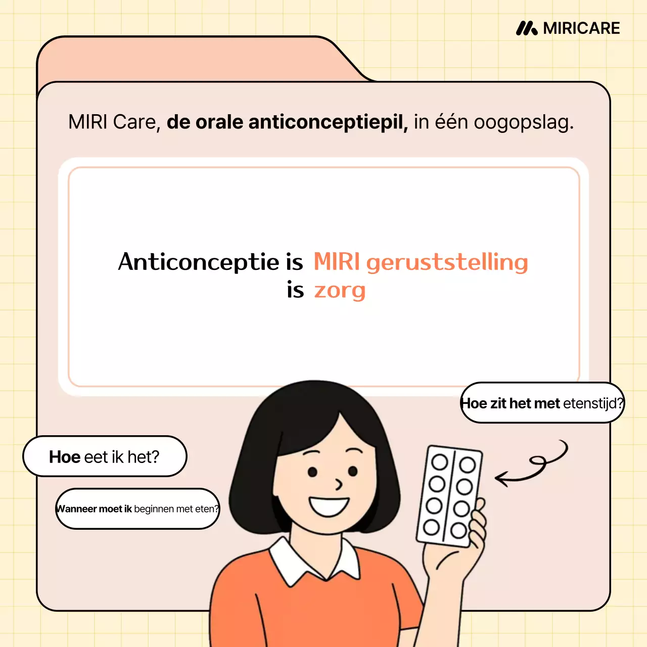 Beige Simple Health Advertentie