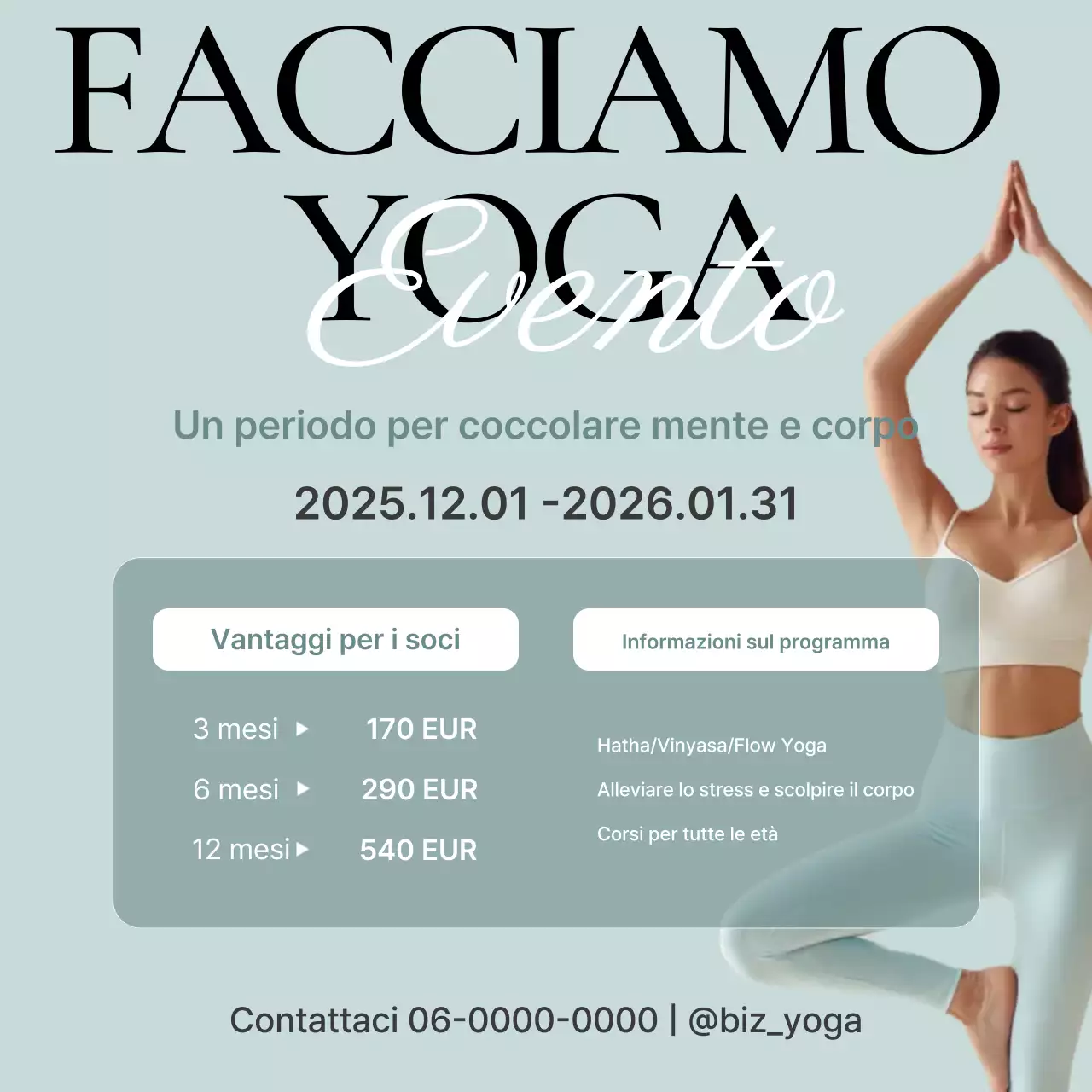 Pubblicità di Mint Modern Yoga