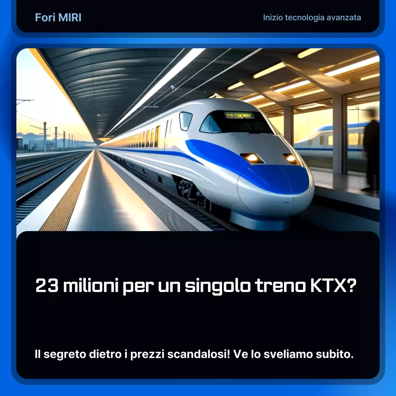 Pubblicità sul traffico moderno blu