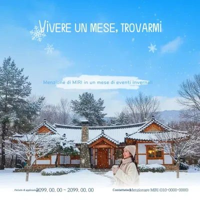 Evento Sky Blue Korean Winter Experience