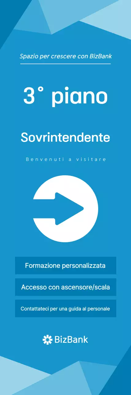 Banner della guida educativa blu