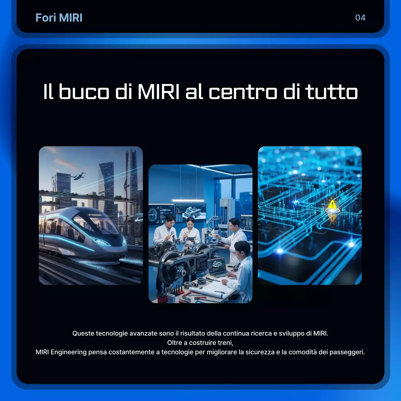 Pubblicità sul traffico moderno blu