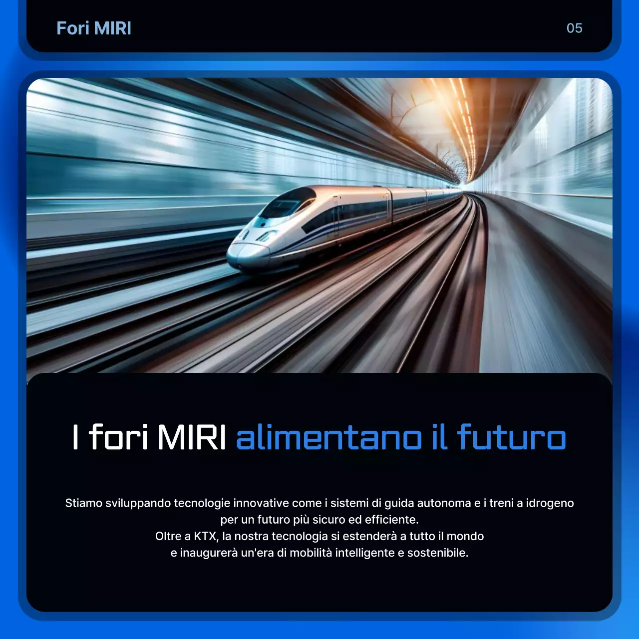 Pubblicità sul traffico moderno blu