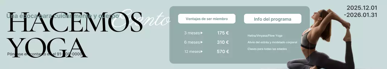 Guía del programa de yoga moderno Mint