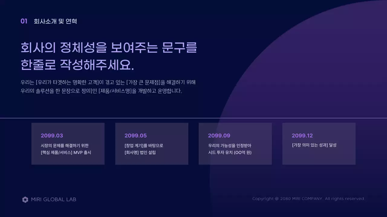 보라 모던 사업 전략 기획 프레젠테이션 설명