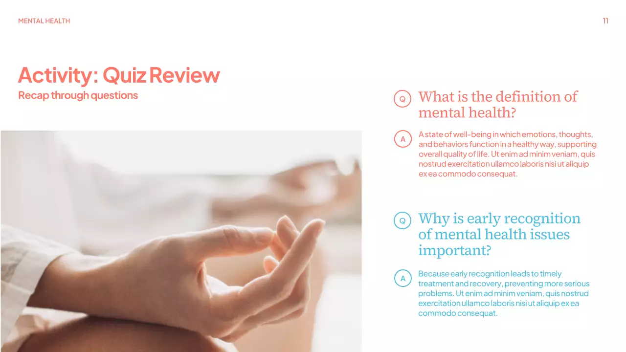 Coral Modern Mental Health Guide Presentation