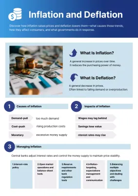 Blue Modern Finance Guide Poster
