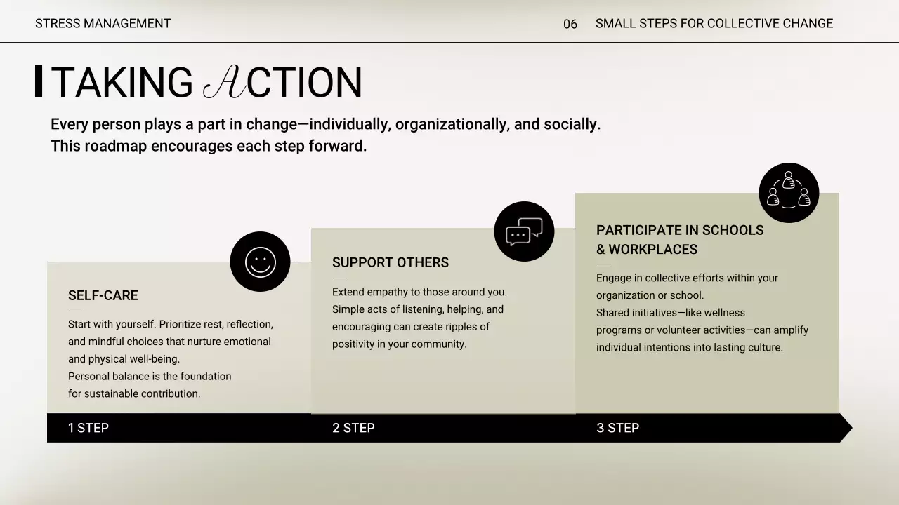 Beige Minimal Stress Lecture Presentation