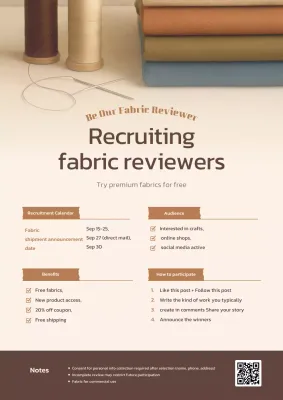 perekrutan kerajinan modern krem