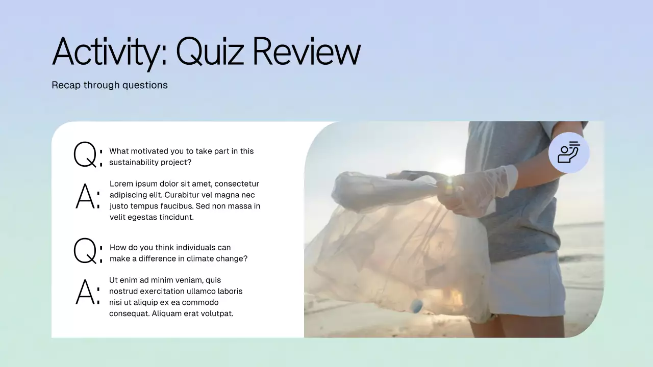 Blue Modern Sustainability Presentation