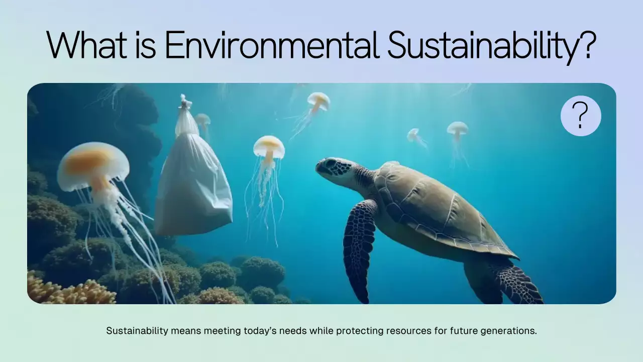 Blue Modern Sustainability Presentation