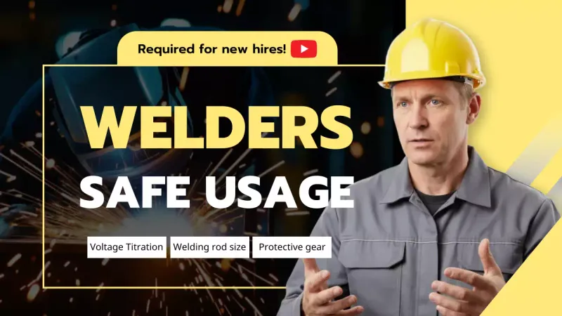yellow industrial welding instruction