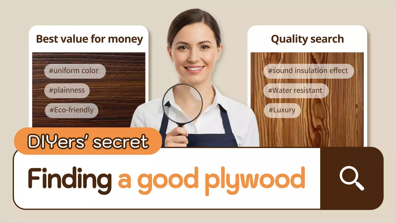 panduan kayu lapis modern krem