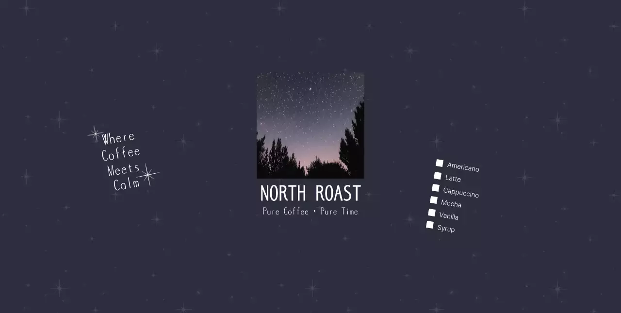 黒 シンプル カフェ メニュー チェックリスト写真