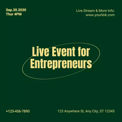 Green Modern Business Event