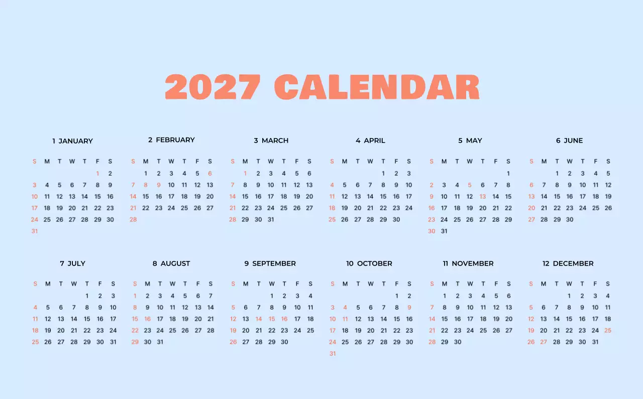 베이지 아기자기한 가족 달력