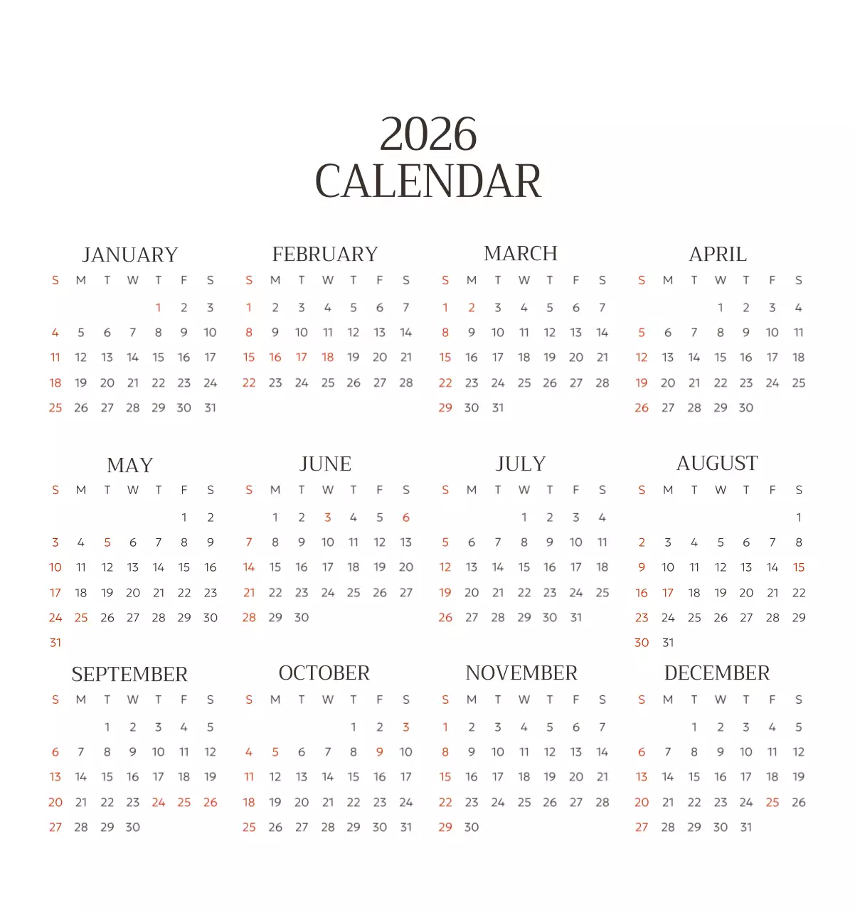 화이트 명화 달력 캘린더