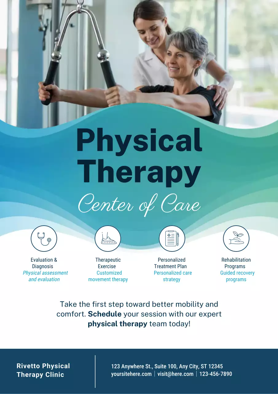 Blue Modern Therapy Promotion