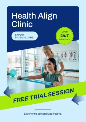 Blue Modern Healthcare Promotion