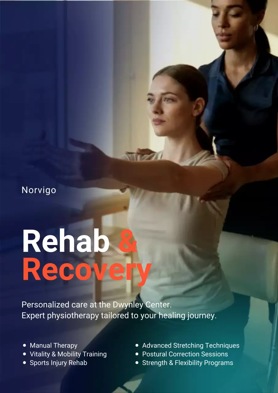 Blue Modern Physiotherapy Advertisement