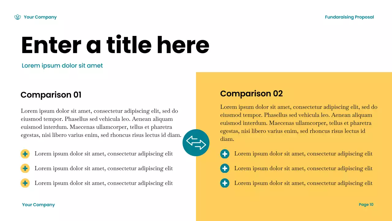 Teal Modern Fundraising Document Presentation