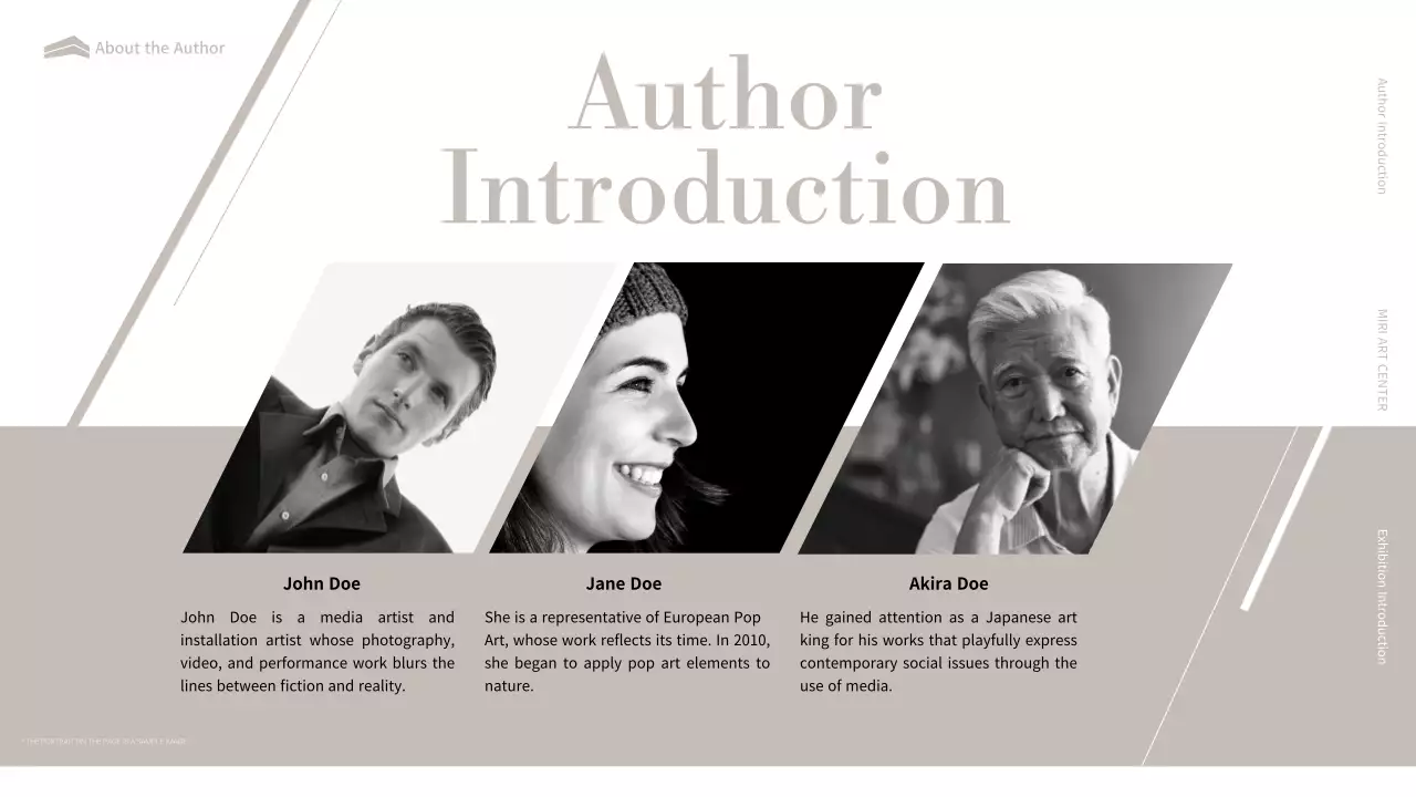 Black Modern Art Exhibition Presentation