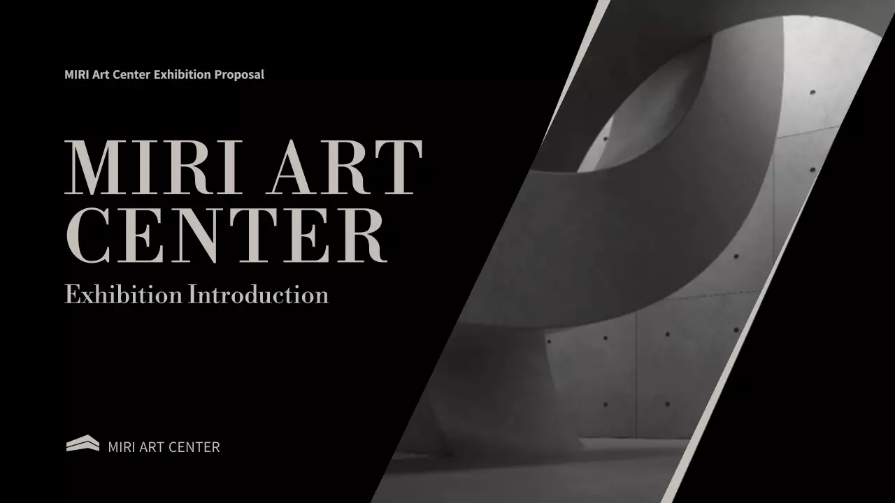 Black Modern Art Exhibition Presentation